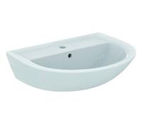 Porcher Lavabo ULYSSE 2 - 60 x 47 cm en grès avec trop-plein - Blanc - Sélection HLM