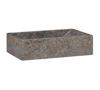 Lavabo-Vasque à poser 45x30x12 cm marbre gris brillant