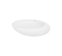 Lavabo Vasque à Poser Bassin Evier Lave-Mains Salle de Bain en Céramique -