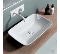 Lavabo vasque à poser blanc 59cm lave main doporro Bruxelles159 58,5x37x12cm