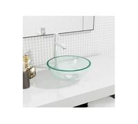 Lavabo Verre trempé 30x12 cm Transparent