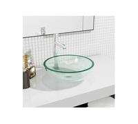 vidaXL Lavabo Verre trempé 35x12 cm Transparent