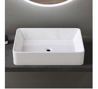 Lavabo vasque evier a poser design Bruxelles 105D larg x prof x haut 58 x 37 x 13,5cm