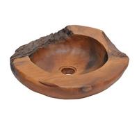 Lavabo vasque teck massif 45 cm marron 02_0002838