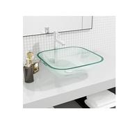 Lavabo Verre 42x42x14 cm Transparent