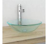 Verre trempé de lavabo 42 cm Transparent