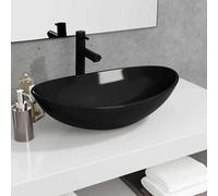 Lavabo Verre Trempé 54,5x35x15,5 cm Blanc Vasque à Poser Lave-mains vidaXL