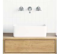 Lavabo - vidaXL - Céramique - Blanc - 40x30x13 cm - Rectangulaire