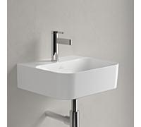 Lavabo Villeroy & Boch Finion 436444RW 430 x 390 x 140 mm, avec trop-plein dissimulé, finition Céramique Plus Blanc Pierre