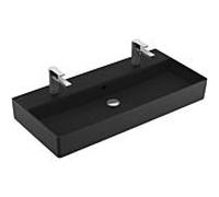 Lavabo Villeroy & Boch Memento 2.0 4A22A4S5 1000 x 470 x 135 mm, Pure Black CeramicPlus, avec trop-plein