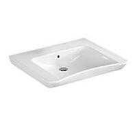 Lavabo VitrA Conforma 5291B003-0012 65 x 56 cm, blanc, avec trop-plein/sans trou de robinetterie