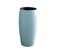 Lavabos de salle de bain Lavabo sur pied simple en céramique bleue avec robinet et kit de vidange Lavabo d'extérieur sur pied