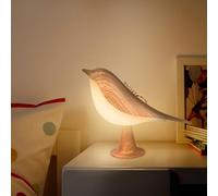 LAVAED Bird lampe de table Night Light, lampe de table sans fil dimmable, USB rechargeable touch Sensor Control Kindergarten light avec fonction de diffuseur d'arôme de chambre à coucher (jaune)