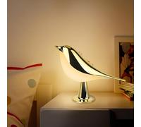 LAVAED Bird lampe de table Night Light, lampe de table sans fil dimmable, USB rechargeable touch Sensor Control Kindergarten light avec fonction diffuseur d'arôme de chambre à coucher(Couleur or)