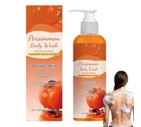 Lavage corporel au kaki pour le contrôle des odeurs corporelles, lavage corporel à contrôle d'huile, lait de bain hydratant et nourrissant, gel douche nettoyant quotidien en profondeur (1PCS)