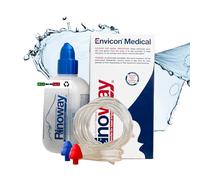 Lavage de nez - Sinus Rinse - Irrigation Nasale- Neti Pot - Douche Nasale Rinoway. Flacon 250 ml, embout de nébulisation et tubulure. pression ou par nébulisation pour les nourrissons et les enfants.