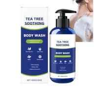 Lavage du corps de la menthe de l'arbre à thé pour les hommes et les femmes, gel de douche hydratant aide à apaiser la peau, nettoyant rafraîchissant et hydratant pour le corps et les pieds (1)