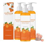 Lavage du corps du savon de kaki, lavage du corps de kaki pour le contrôle des odeurs, une formule douce rafraîchissante et hydratante, désodorisant le nettoyant (3pcs)