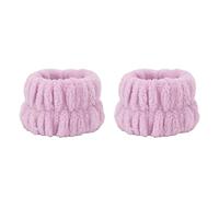 Lavage du Visage Lavage des Bracelets Soft Strong Water Absorption Skin Friendly Couleur Pure Couleur des Femmes Serviettes de Poignet pour Femmes Voyage à Domicile (Violet)