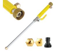 Lavage Pulvérisateur d'eau Haute Pression Laveuse Jet d'eau Laveuse de Jardin Tuyau Baguette Buse Pulvérisateur Outils de Nettoyage de Voiture(Yellow 1PC)