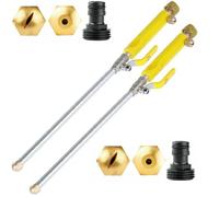 Lavage Pulvérisateur d'eau Haute Pression Laveuse Jet d'eau Laveuse de Jardin Tuyau Baguette Buse Pulvérisateur Outils de Nettoyage de Voiture(Yellow 2Sets)