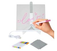 Lavagnas LED Acrylique - Lavagnas effaçable à sec pour la planification quotidienne, l'étude, le travail, l'utilisation créative personnelle | Tableau acrylique éclairé avec support pour écrire
