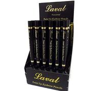 Laval Twist Up Retractable Kohl Eyeliner Pencil- Black by Laval