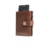 Lavalen Porte Carte Homme PopUp - Petit Portefeuille Homme Cuir Veritable Style Moderne - Porte Carte Bancaire RFID - Portefeuilles et Porte-Cartes - Wallet for Men - Idee Cadeau (Marron)