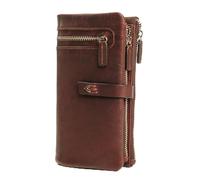Lavalen® Portefeuille Femme Cuir - Porte Carte Grande Capacité avec RFID - Porte Monnaie Femme Cuir - Élégant Chequier Fait Main - Idee Cadeau Original, Marron