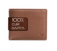 Lavalen Portefeuille Homme Cuir Veritable - Portefeuilles et Porte-Cartes - Porte Carte avec RFID - Porte Monnaie Homme Cuir Grande Capacite - Portecarte Bancaire - Idee Cadeau Original- Cognac