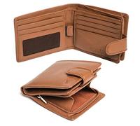 Lavalen Portefeuille Homme Cuir Veritable - Portefeuilles et Portecarte avec Blocage RFID- Porte Monnaie Homme - Grande Capacite Poche à Glissière Pièces de Monnaie - Porte Carte Bancaire.