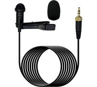 Lavalier Lapel Microphone Compatible avec Sennheiser Émetteur sans Fil G1 G2 G3,Unidirectionnel Condenseur Microphone Cravate (Prise 3.5 Stéréo à vis de Blocage)