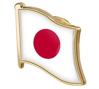 LAVALINK 1pc Japon Drapeau Pin Badge en Métal Émail Broche Épinglette Drapeau Japonais Nouveauté Cadeau Cravate Lapel Epingle Accessoires