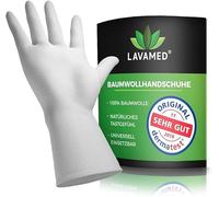 LAVAMED Dermatest : Très Bon Coton - Extra Doux 100% Coton - Tricotés - Blancs Torsadés - Cosmétiques de Qualité Supérieure - Travail Quotidien (12 paires, S)
