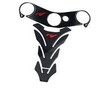 LAVAMI Autocollants Décoration Moto Protecteurs Réservoir Gaz Autocollant Coussinets De Protection De Réservoir De Carburant De Moto Compatible avec Yamaha pour YZF-R1 2002-2006 Protège-réservoir