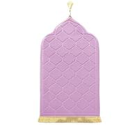 LAVAMOND Tapis de Prière Musulman épais Tapis de Prière Islamique et Portable Cadeau Eid Ramadan Prayer Mat,PM01-Purple Pink
