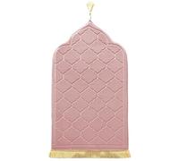 LAVAMOND Tapis de Prière Musulman épais Tapis de Prière Islamique et Portable Cadeau Eid Ramadan Prayer Mat,PM01-Pink