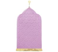 LAVAMOND Tapis de prière musulman rembourré en tissu épais (rose pourpre)