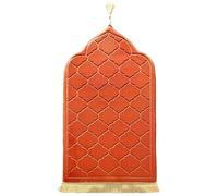 LAVAMOND Tapis de prière musulman rembourré en tissu épais (rouge)