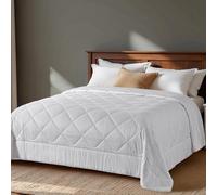 LAVANCE Couette d'été 100% Viscose fabriquée à partir de Bambou, légère et Soyeuse, Insert de Couette Alternative au Duvet, Doux et rafraîchissant, Blanc, 228,6 x 269,2 cm