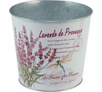 Lavande Cache-pot en métal Ø21cm Décoration d'été Pot de fleurs