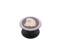 Lavande fantôme Mangeant du maïs de Bonbons Kawaii pour Les Amateurs d'halloween PopSockets PopGrip Adhésif