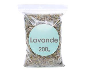 Lavande Séchée 200g - Fleurs de Lavande | Idéale pour Désodorisants, Savons, Bougies, Cosmétiques et Créations Artisanales avec un Arôme Floral Naturel