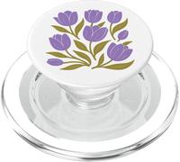 Lavande Tulipes Vintage Fleur Lover Illustration Floral PopSockets PopGrip pour MagSafe