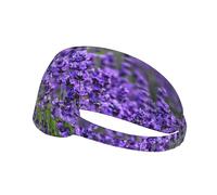 Lavande Violette,Bandeau de Sport Unisexe, Bandeau élastique Multi-usages pour Cheveux