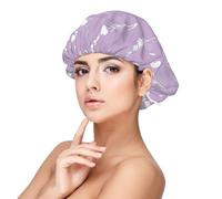 Lavande violette,Bonnet de nuit en satin pour adulte - Bonnet de nuit élastique pour femme, couvre-cheveux de nuit