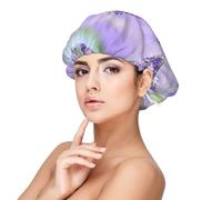 Lavande violette,Bonnet de nuit en satin pour adulte - Bonnet de nuit élastique pour femme, couvre-cheveux de nuit