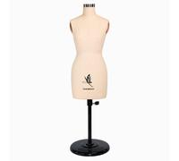 lavandeform 1/2 Mannequin de couture féminin, à coudre miniature, (il ne s'agit pas de taille adulte), il peut y avoir des aiguilles dans le mannequin de couture demi-taille (beige)