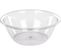Lavandino in plastica trasparente ispessito di grande capacità, lavabo trasparente per piatti, lavabo rotondo per verdure, adatto per cucina e bagno di casa