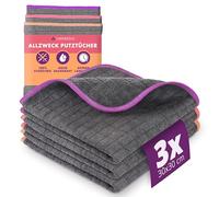 Lavandola® Lot de 3 chiffons en microfibre pour votre maison - 30 x 30 cm - Extrêmement absorbants et doux grâce à 380 g/m² - Chiffons de nettoyage non pelucheux pour la maison, la cuisine et la salle